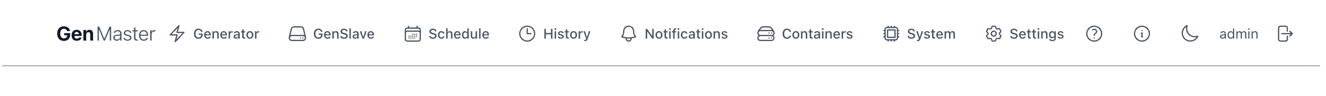 Top navigation header